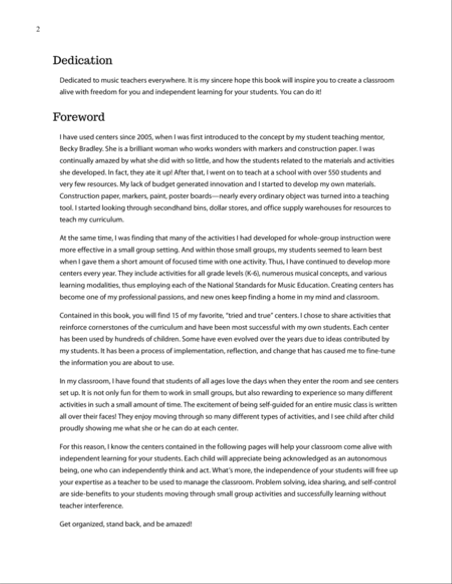 The Music Center Handbook Classroom Materials scores gallery preview page 10