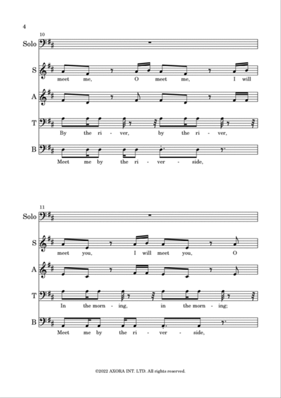 Meet Me By The Riverside 4-Part scores gallery preview page 4