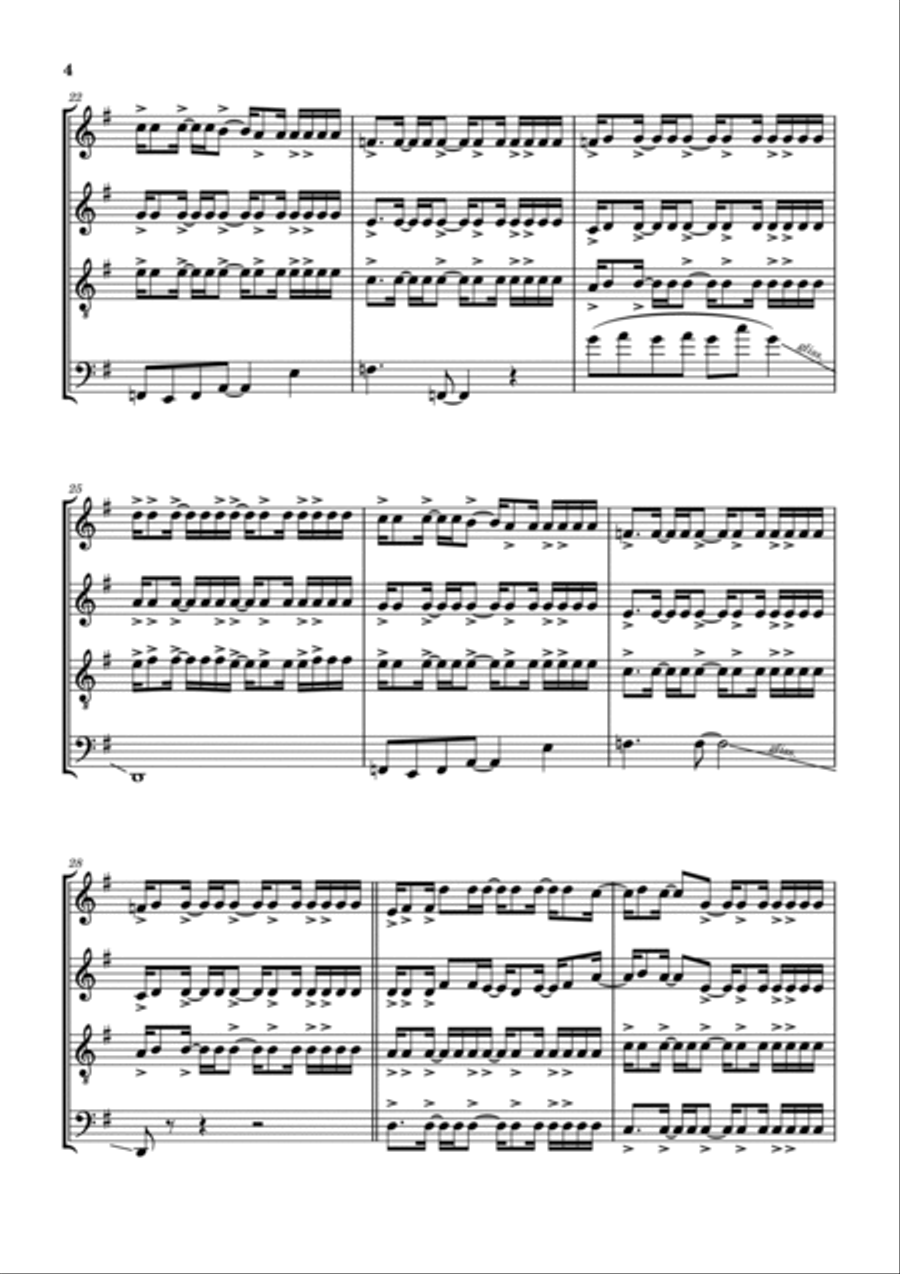 Last Chance To Evacuate Planet Earth Before It Is Recycled Woodwind Quartet scores gallery preview page 5