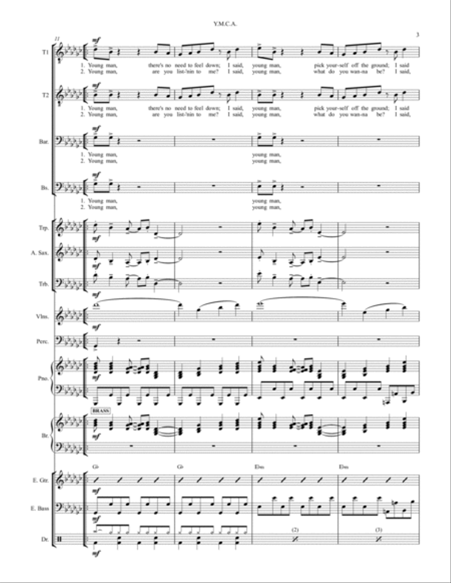 Y.m.c.a. Large Ensemble scores gallery preview page 3