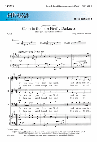 Come in from the Firefly Darkness image number null