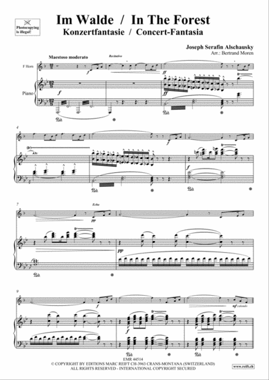 Im Walde / In The Forest Horn scores gallery preview page 4