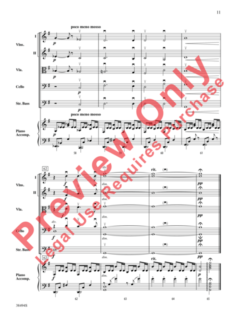 Cavatina String Orchestra scores gallery preview page 12