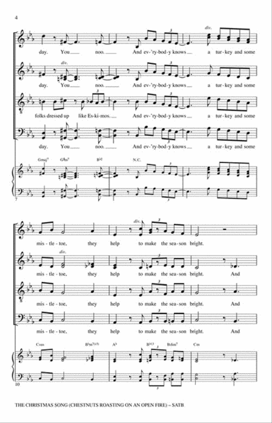 The Christmas Song The Christmas Song 4-Part scores gallery preview page 3