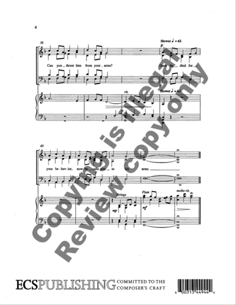 Now The Savior Stands 4-Part scores gallery preview page 7