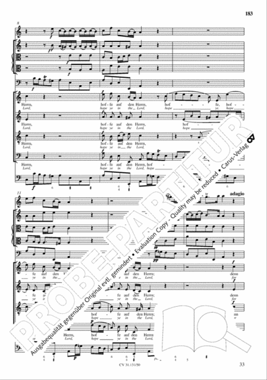 The Complete Sacred Vocal Works (Das geistliche Vokalwerk) Voice scores gallery preview page 184