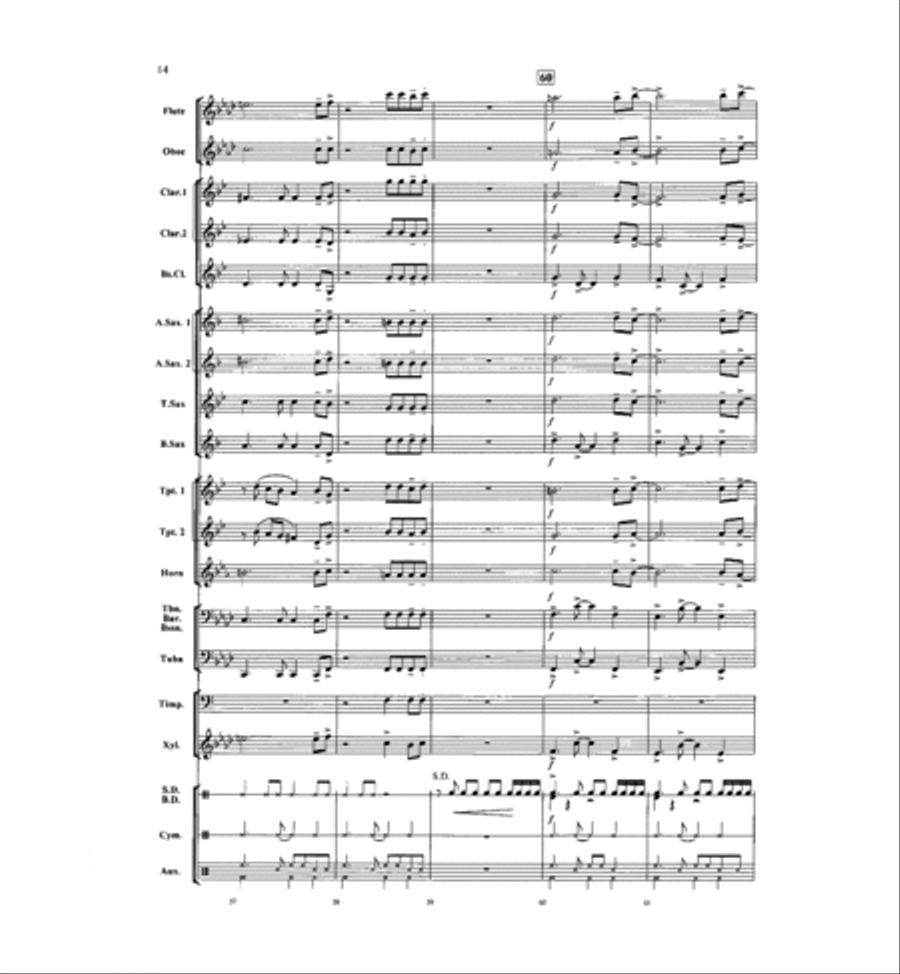 La Brava! Concert Band scores gallery preview page 13