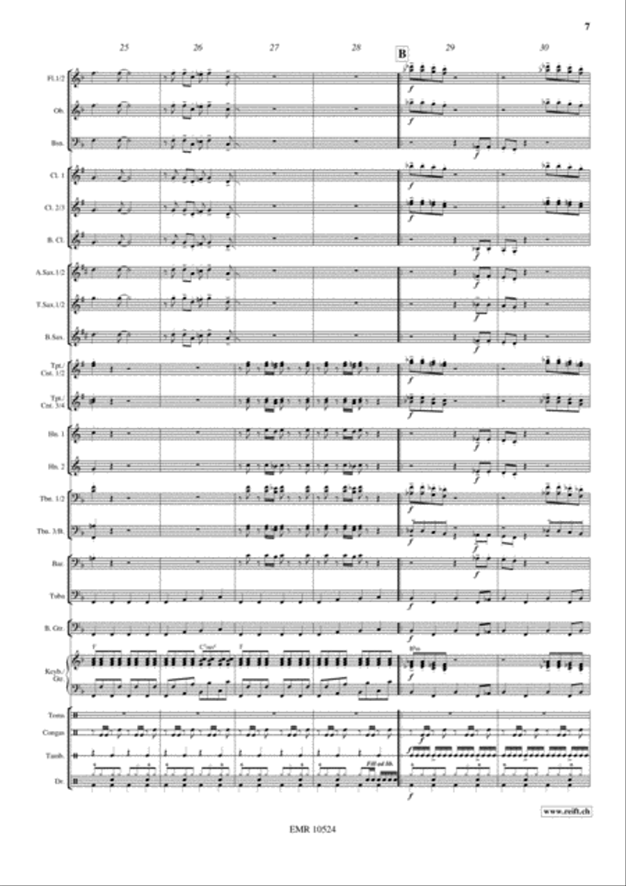 Disco Lady Concert Band scores gallery preview page 8