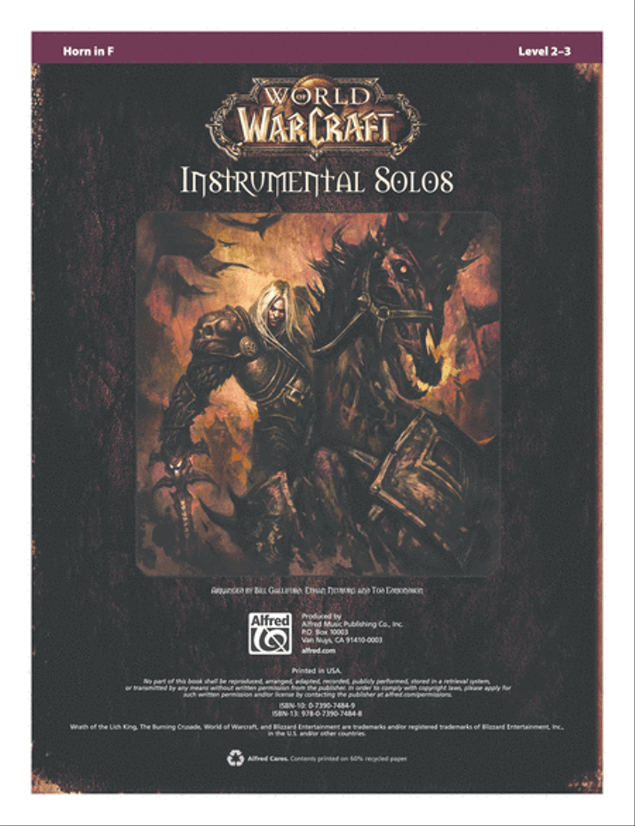 World of Warcraft Instrumental Solos Horn Solo scores gallery preview page 2
