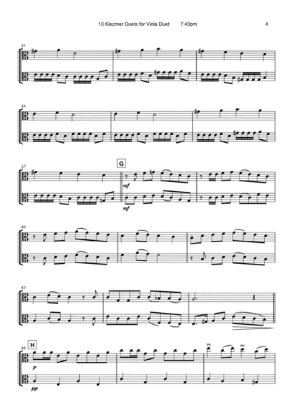 10 Klezmer Duets for Viola