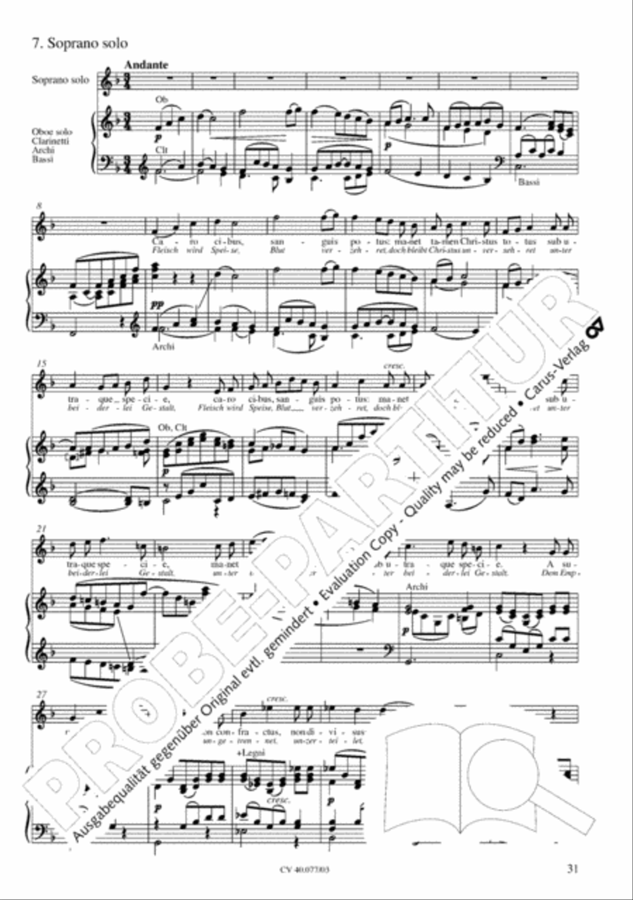 Lauda Sion 4-Part scores gallery preview page 36