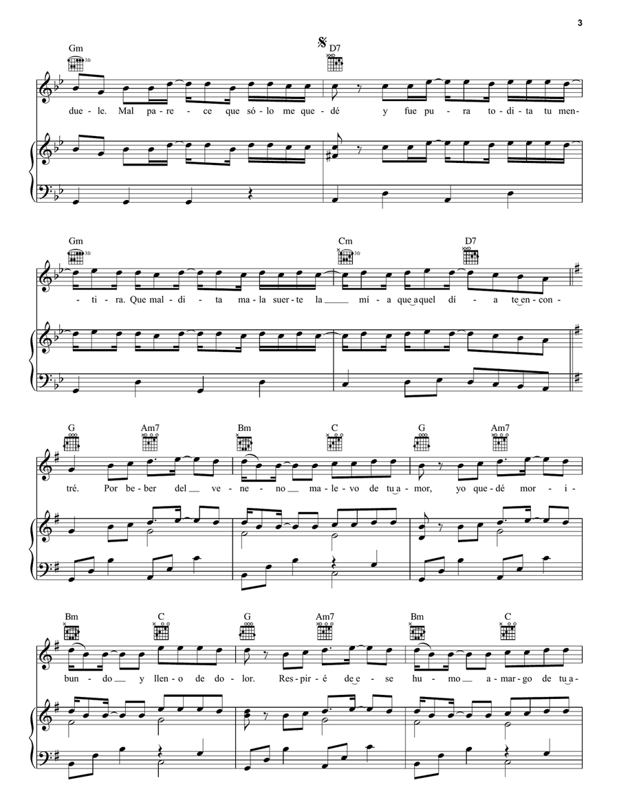 La Camisa Negra Acoustic Guitar scores gallery preview page 3