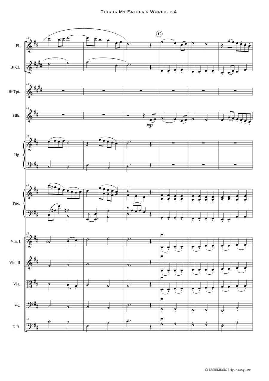 This is My Father's World - Children Orchestra Chamber Orchestra scores gallery preview page 6