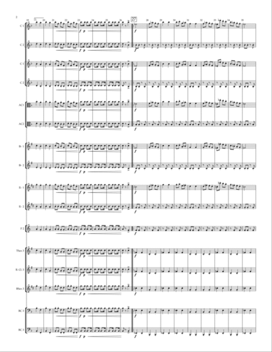 Can Can - for adaptable wind trio (SAB) SAB scores gallery preview page 2