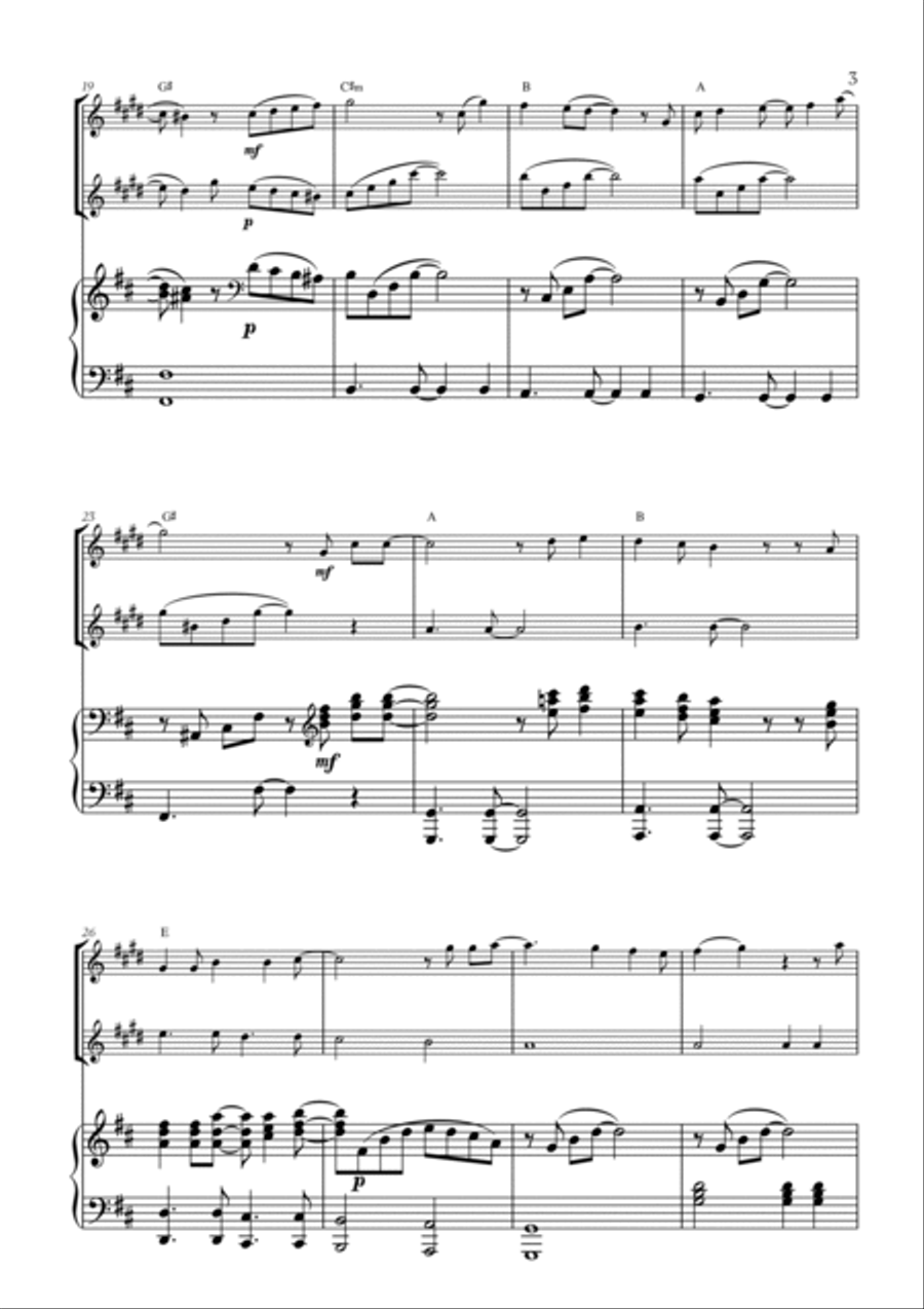 Mary, Did You Know? Mary, Did You Know? Trumpet Duet scores gallery preview page 3