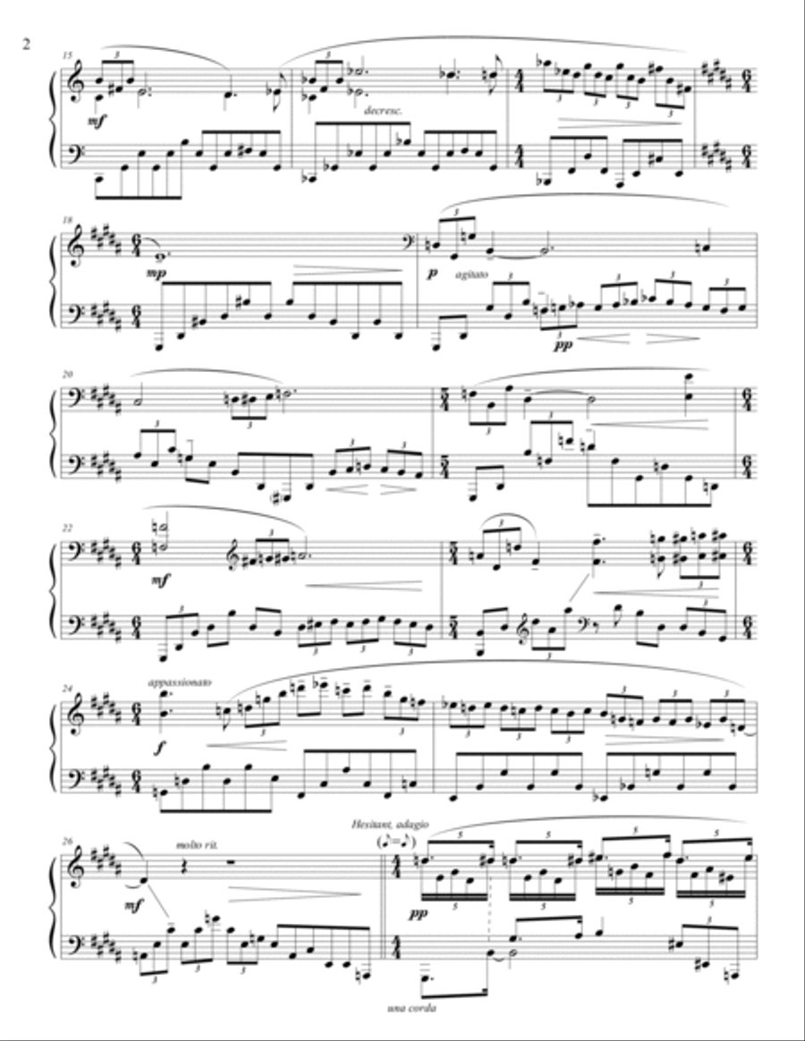 Nocturne Piano Solo scores gallery preview page 2