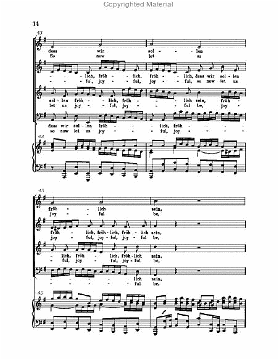 Christ lag in Todsbanden, BWV 4 Choir scores gallery preview page 14