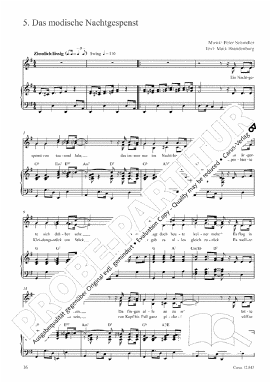 Gruselsongs, Band 1 Score scores gallery preview page 17