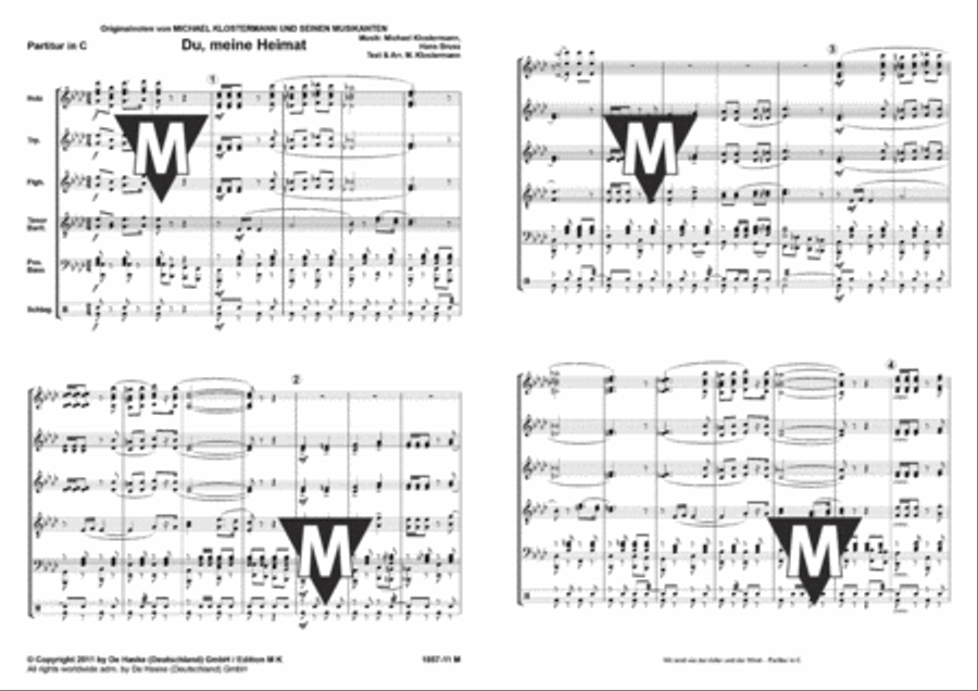 Du, meine Heimat Du, meine Heimat Concert Band scores gallery preview page 2