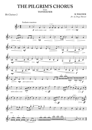 Book cover for The Pilgrim's Chorus for Clarinet Quartet