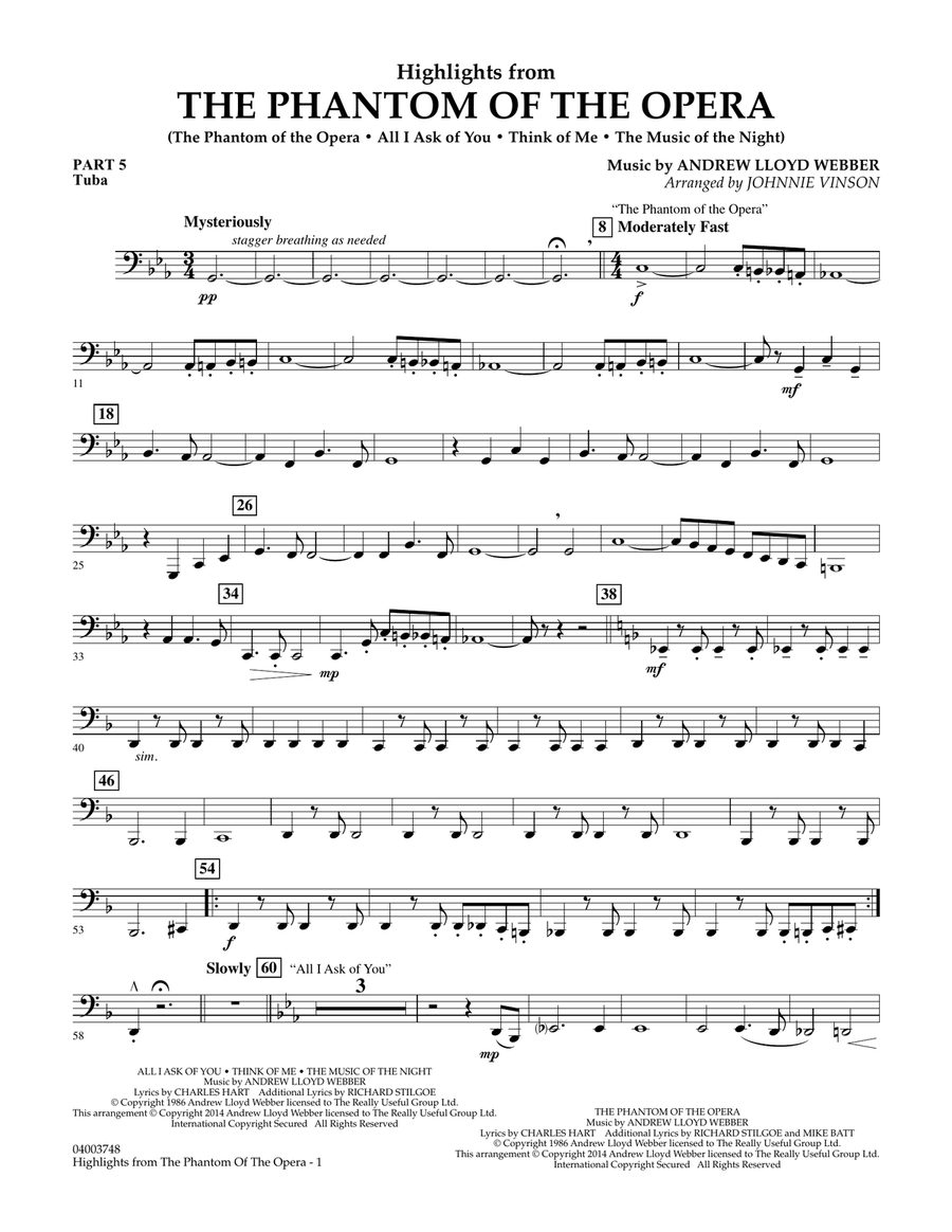 その他 THE BEST COLLECTION OF OPERA HIGHLIGHTS Highlights from The Phantom Of the Opera Numbered Limited