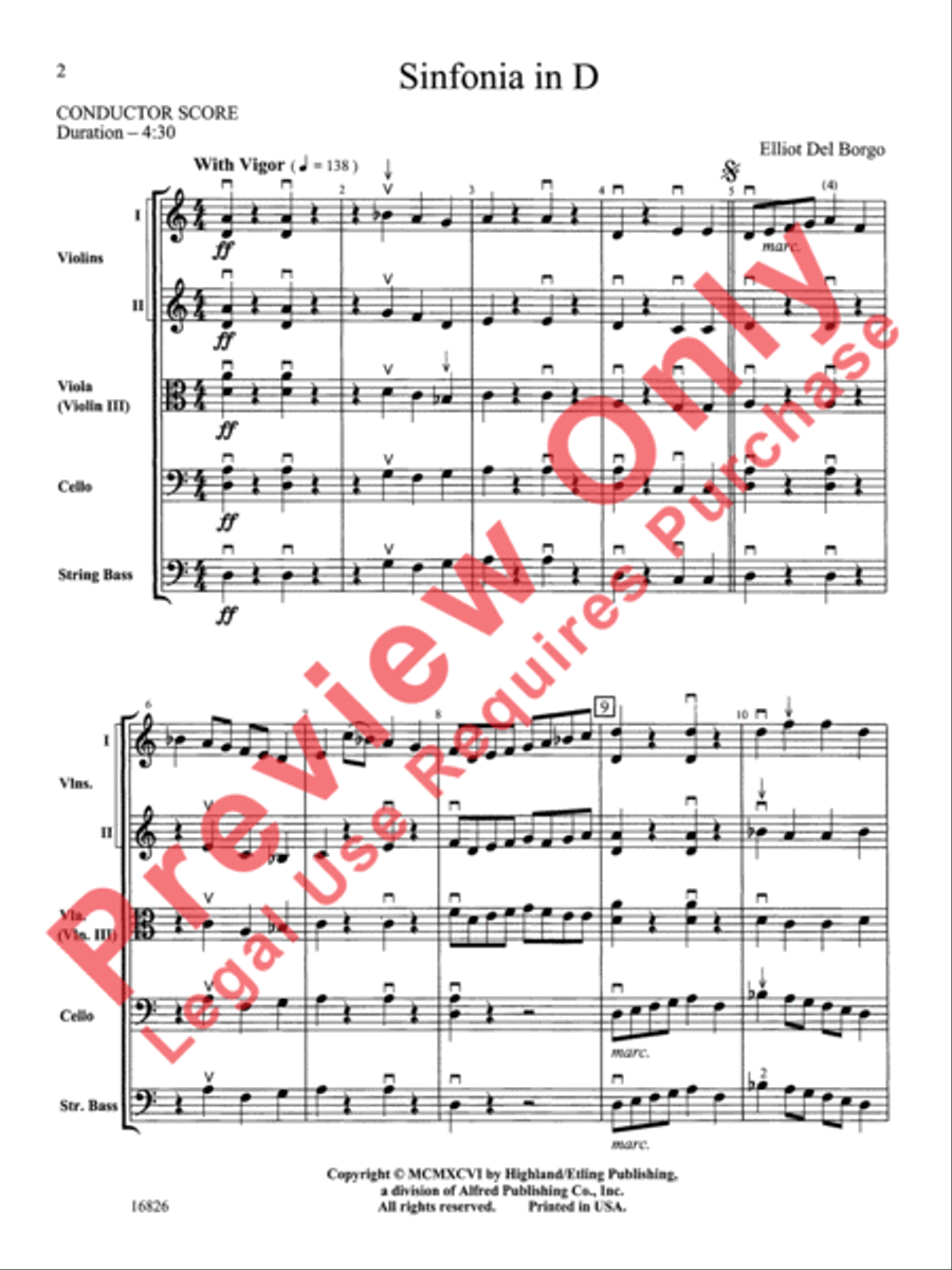 Sinfonia in D