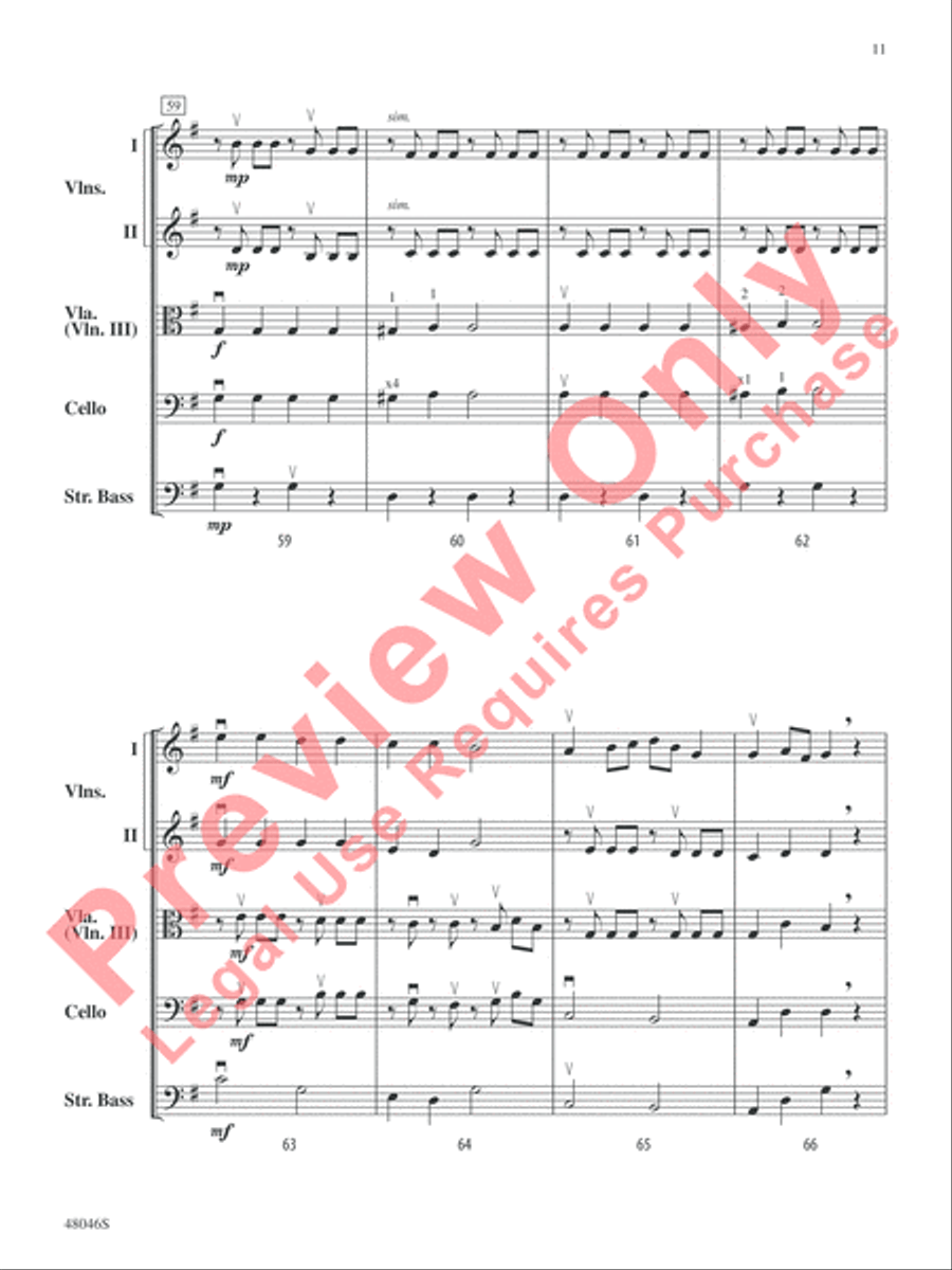Mozart and Company String Orchestra scores gallery preview page 12