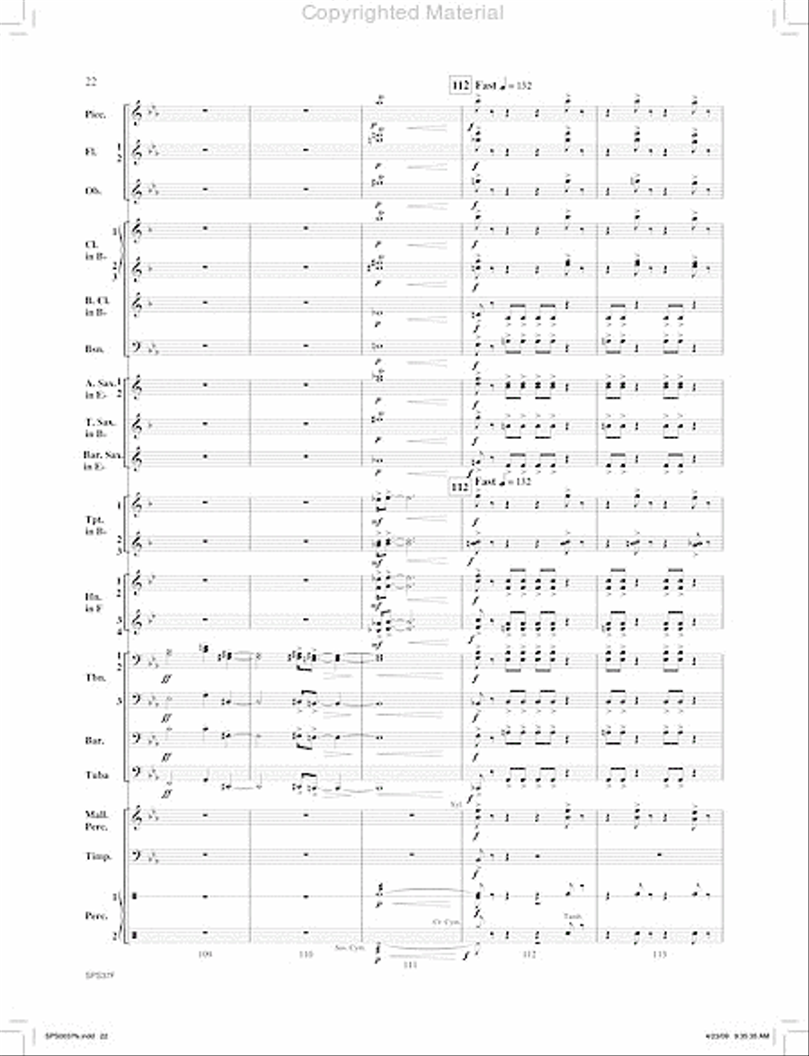 Ricochet Concert Band scores gallery preview page 23