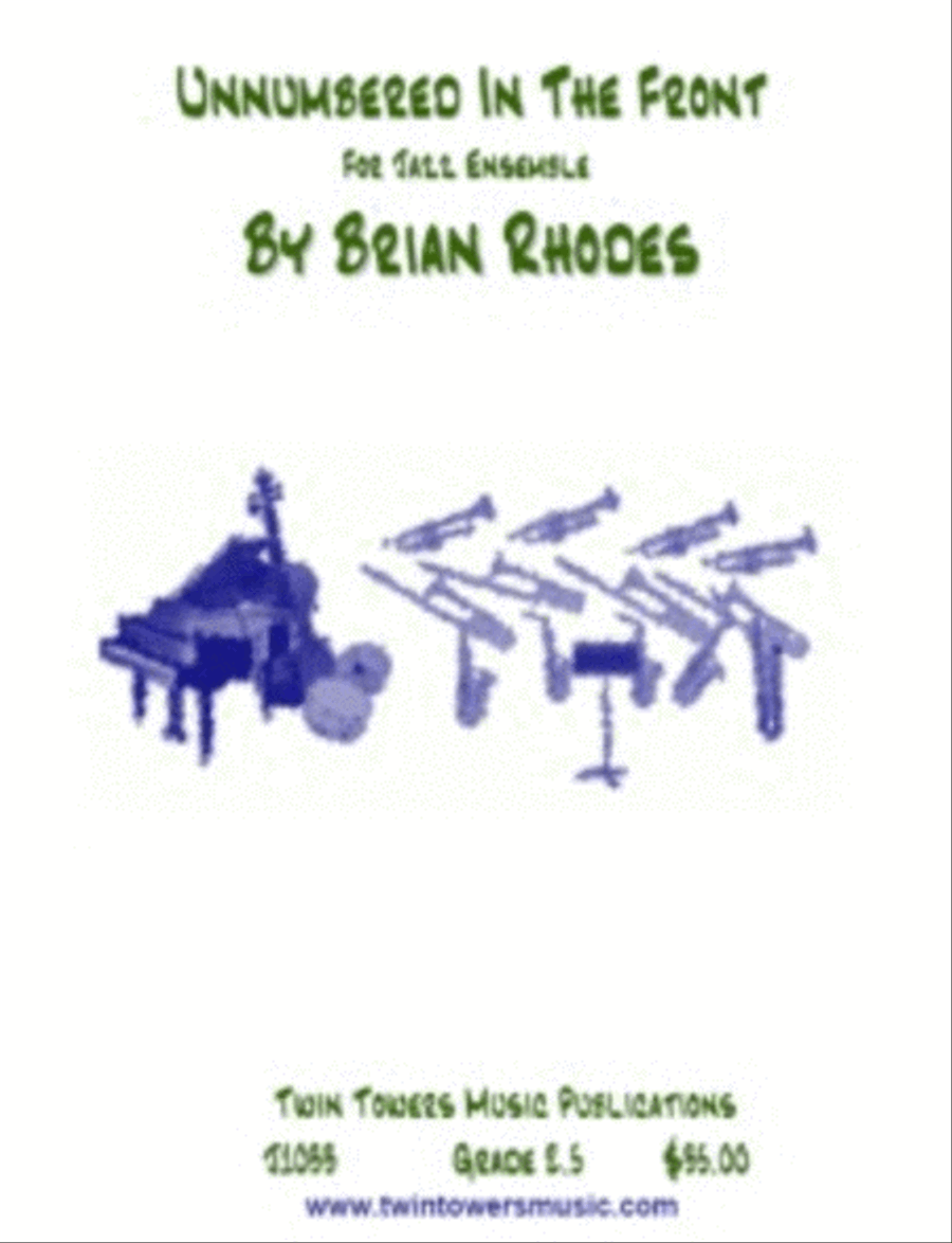 Unnumbered in the Front Jazz Ensemble scores gallery preview page 1