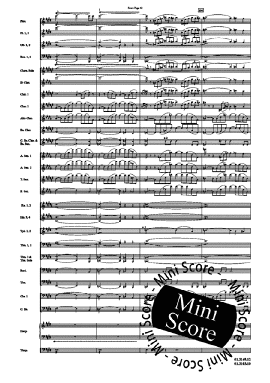 Scheherazade, Part I Concert Band scores gallery preview page 46