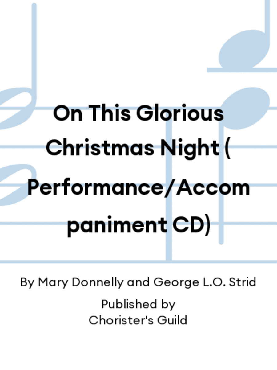 On This Glorious Christmas Night - Demo/Accompaniment Recording Accompaniment CD scores gallery preview page 1