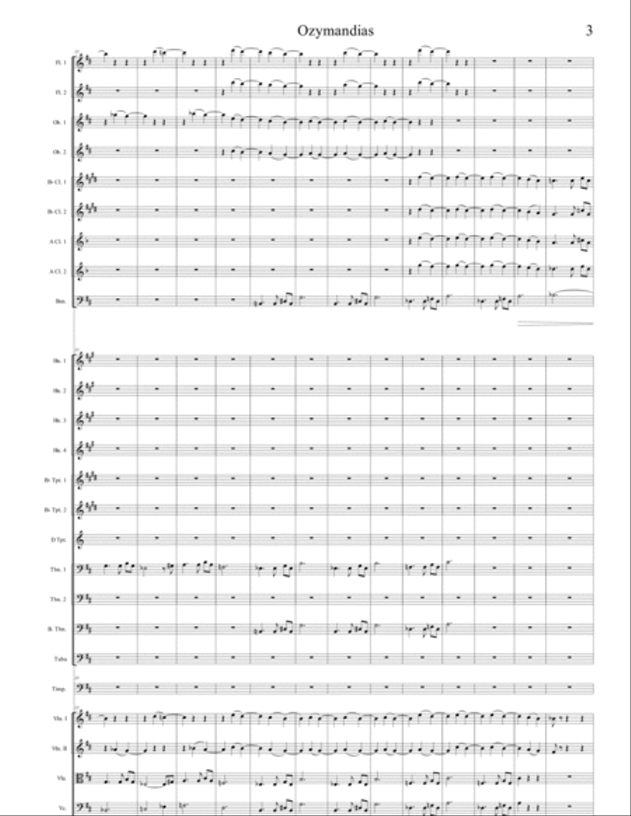 OZYMANDIAS OZYMANDIAS Chamber Orchestra scores gallery preview page 3