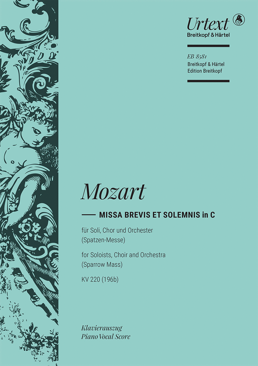Missa brevis et solemnis in C K. 220 (196b) 4-Part scores gallery preview page 1
