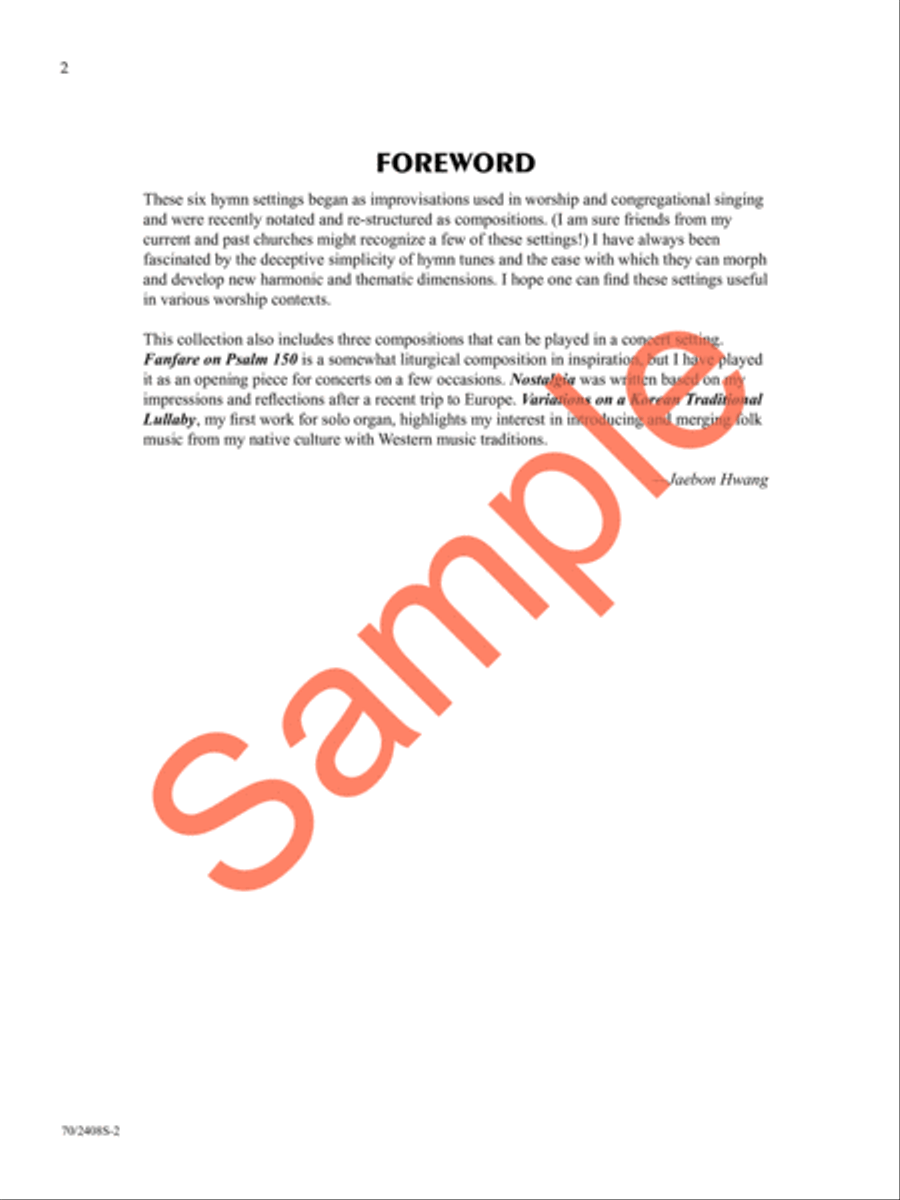 A Thousand Tongues Organ Solo scores gallery preview page 3