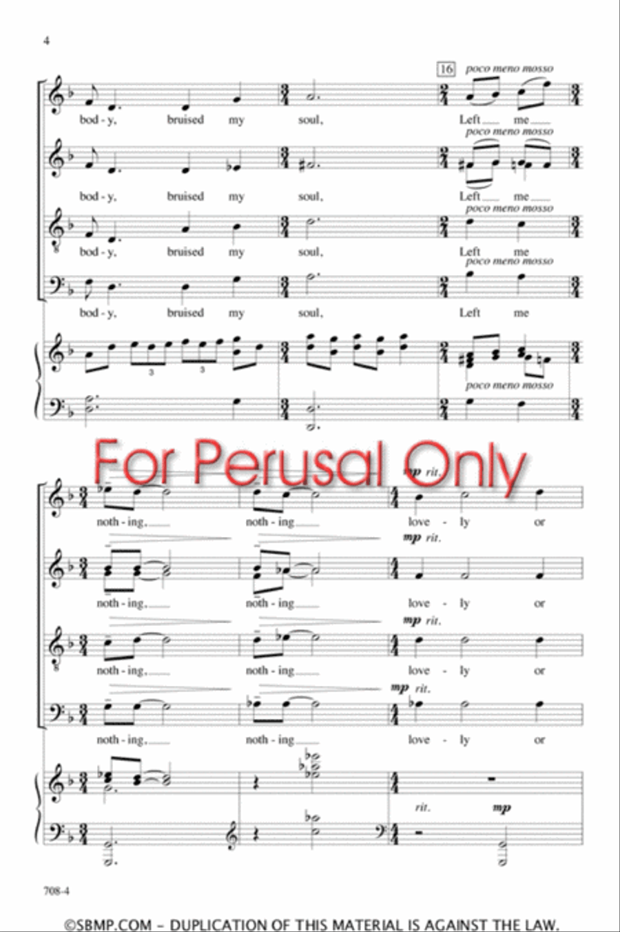 The New Moon - SATB divisi Octavo Divisi scores gallery preview page 4