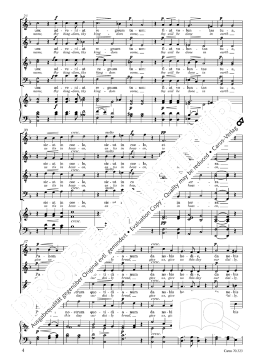 Pater noster Pater noster 4-Part scores gallery preview page 4