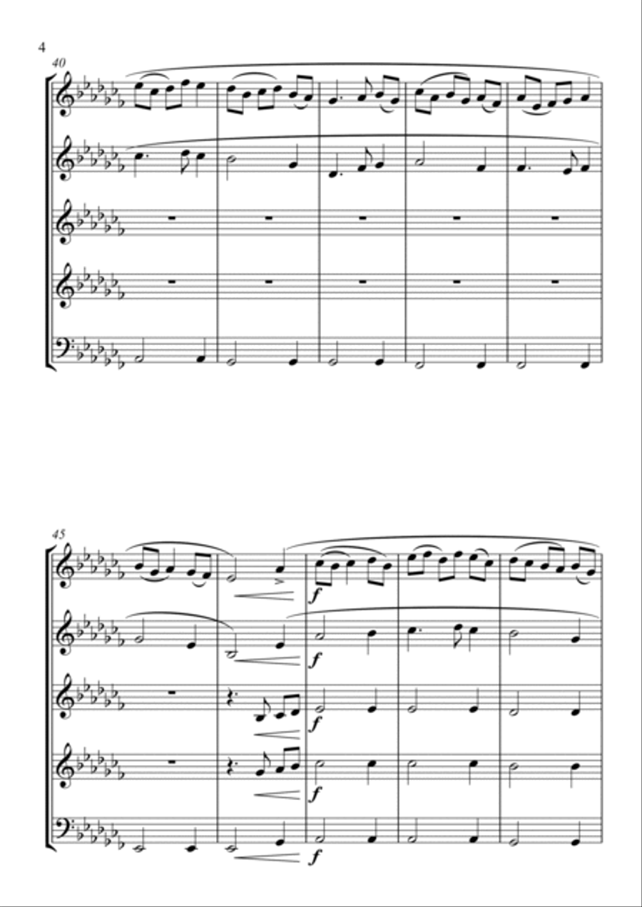 Greensleeves Greensleeves Brass Ensemble scores gallery preview page 4