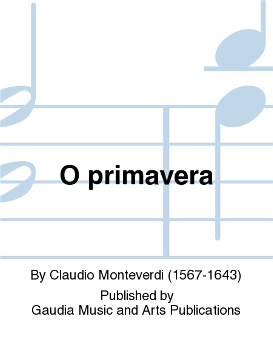 O primavera SSATB scores gallery preview page 1
