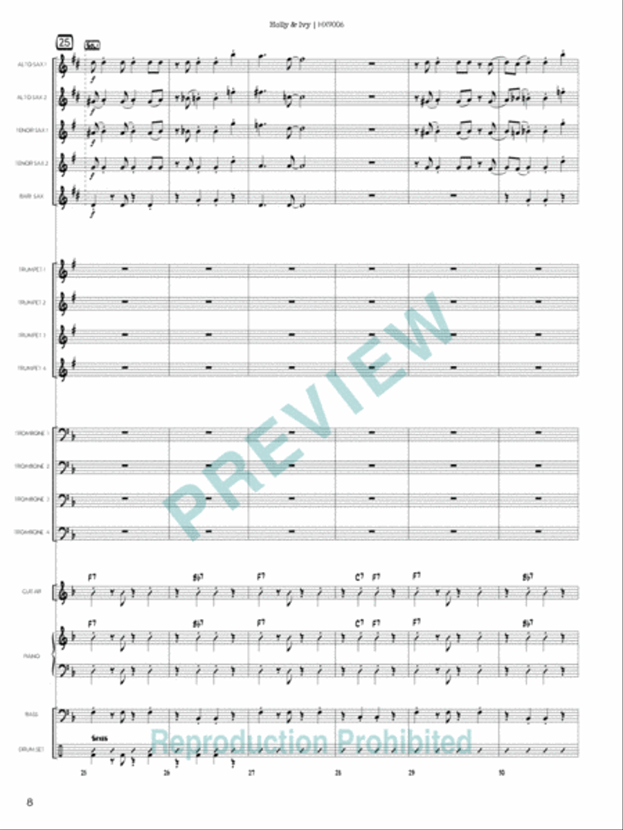 Holly & Ivy Holly & Ivy Jazz Ensemble scores gallery preview page 9