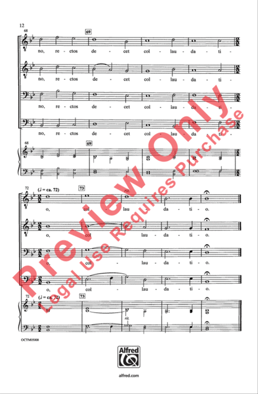 Exsultate Justi Men's Choir scores gallery preview page 12