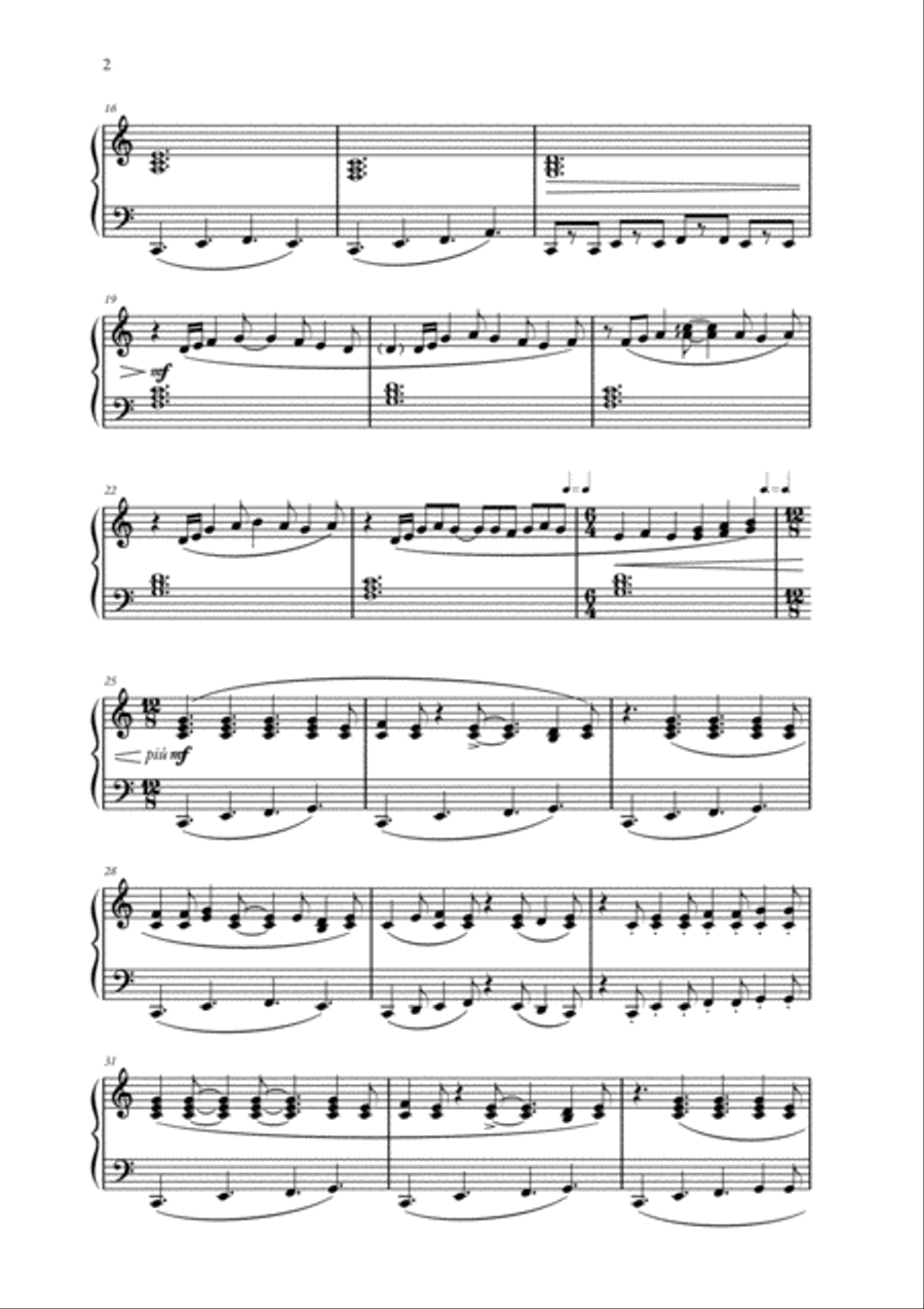 Wheel Of Chance Easy Piano scores gallery preview page 2