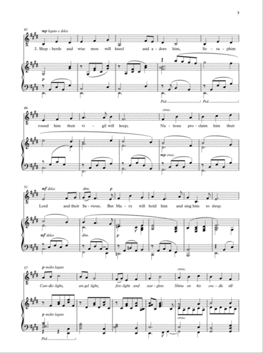 Candlelight Carol Low Voice scores gallery preview page 3
