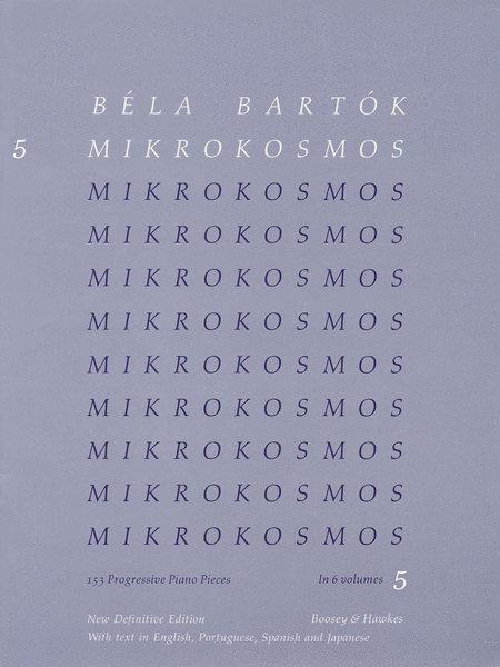 Bela Bartok: Mikrokosmos - Volume 5 (Blue)