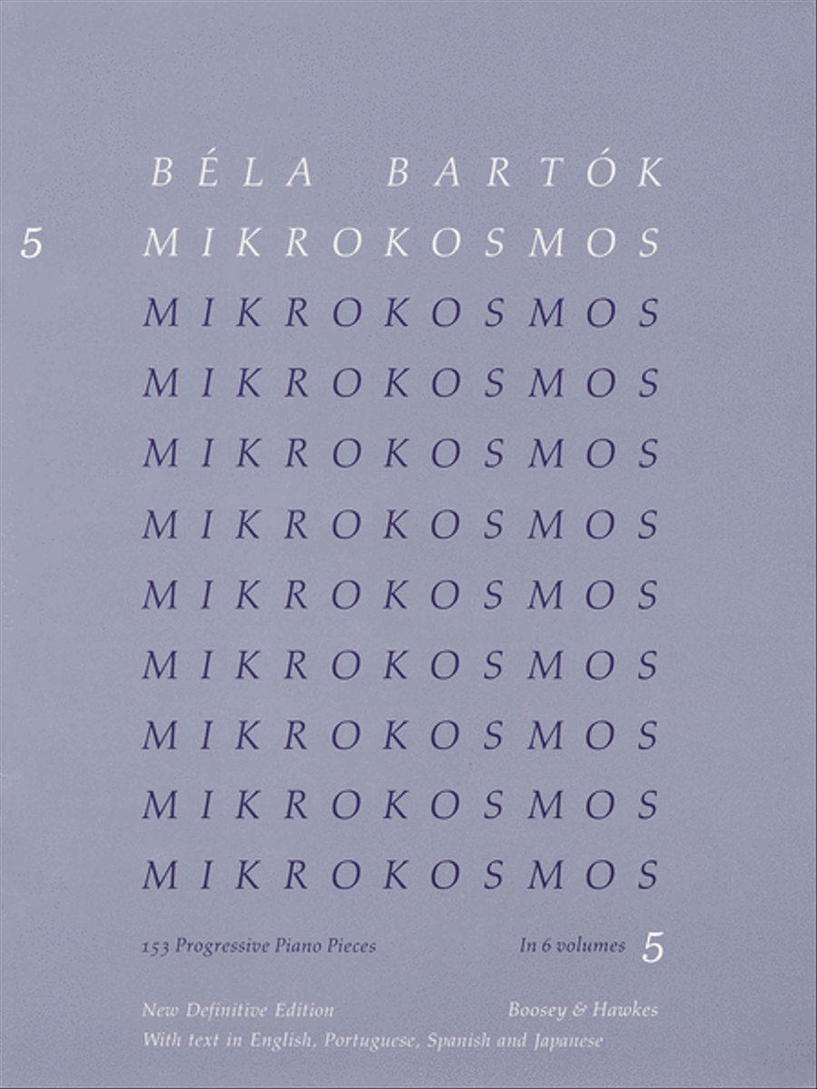 Mikrokosmos Volume 5 (Blue) Piano Method scores gallery preview page 1