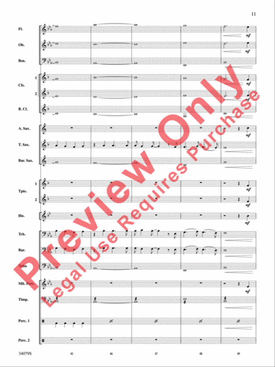 Animal Animal Concert Band scores gallery preview page 12