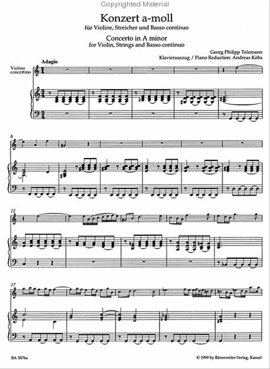 3 Concertos For Violin Violin Solo scores gallery preview page 2