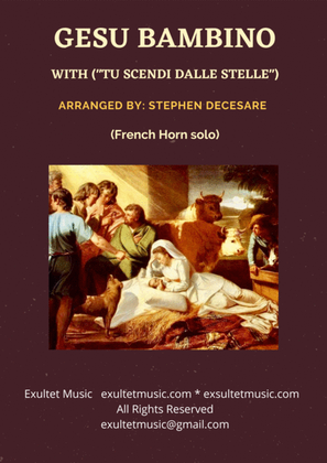 Book cover for Gesu Bambino (with "Tu Scendi Dalle Stelle") (French Horn solo and Piano)