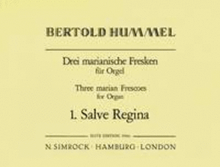 Book cover for Three Marian Frescos op. 42