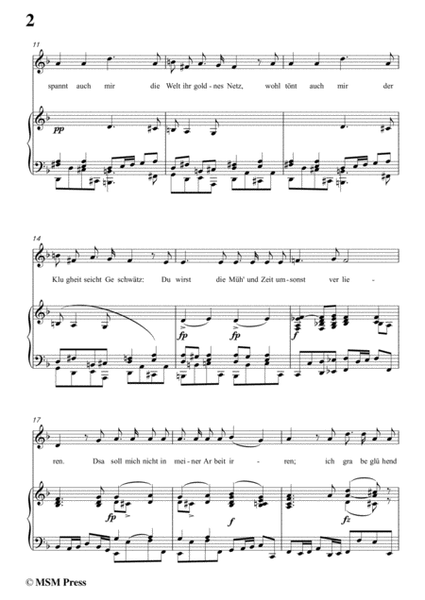 Schubert-Schatzgräbers Begehr,Op.23 No.4,in d minor,for Voice&Piano image number null