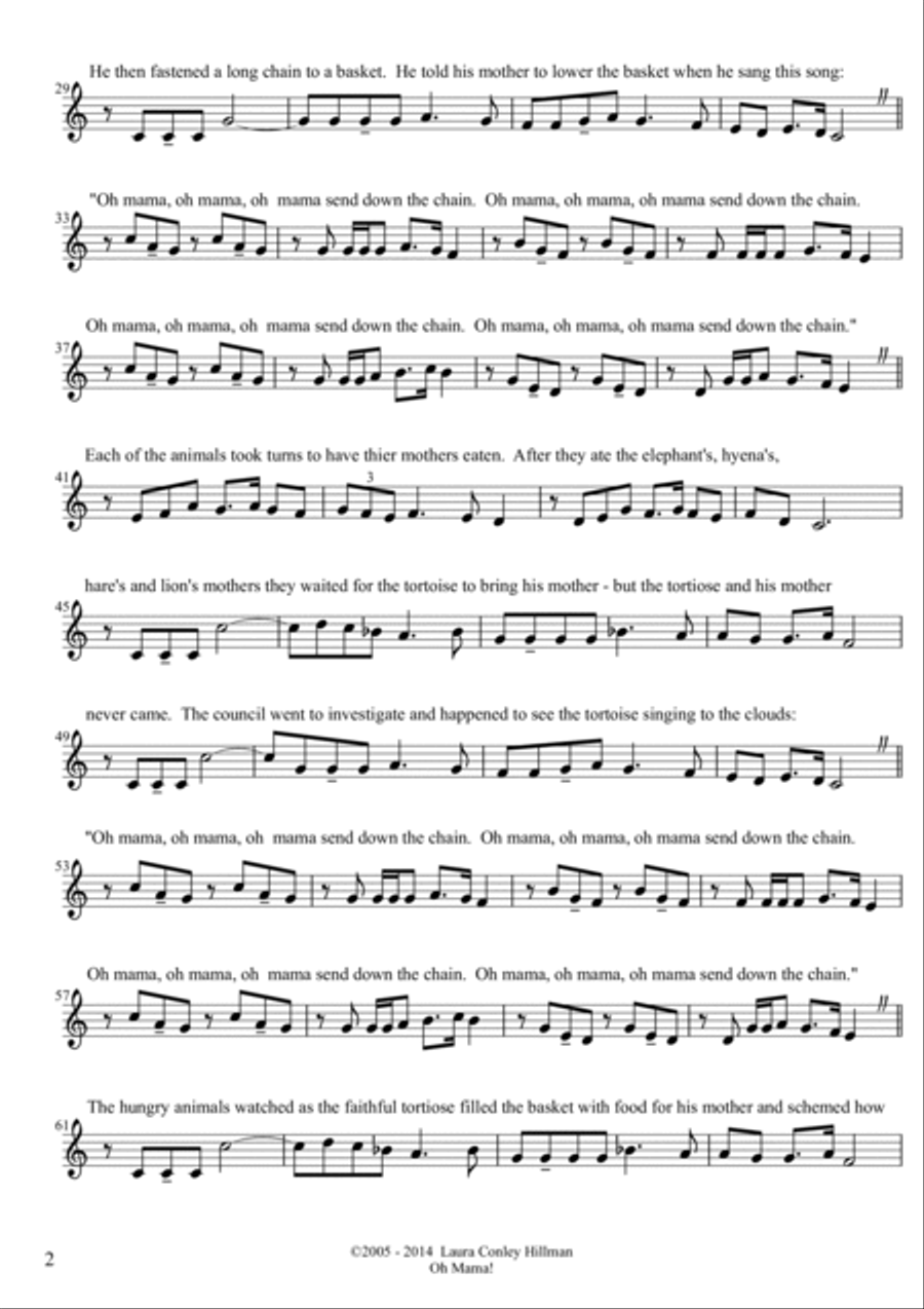 O Mama! O Mama! Horn Solo scores gallery preview page 2